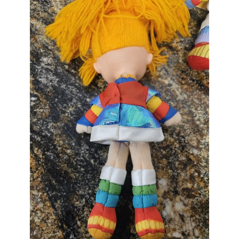 Vintage 1983 Rainbow Brite Dolls Lot of 2 - Original Mattel Hallmark- Bendy
